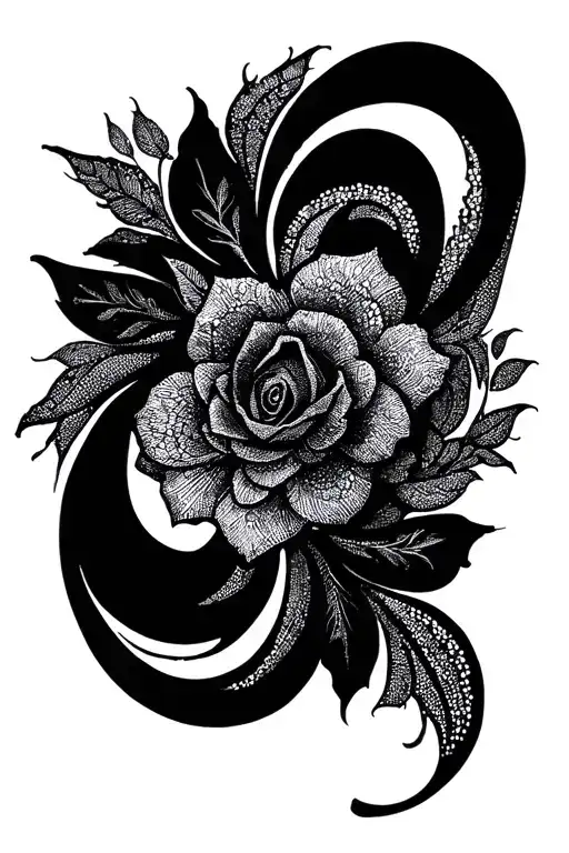 Scroll tattoo design idea