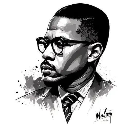 Malcom x empowered tattoo tattoo design idea