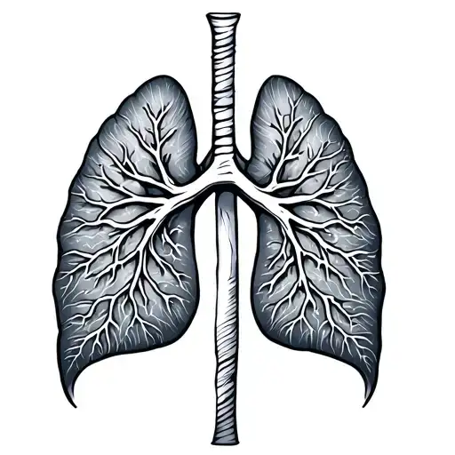 Lungs tattoo design idea