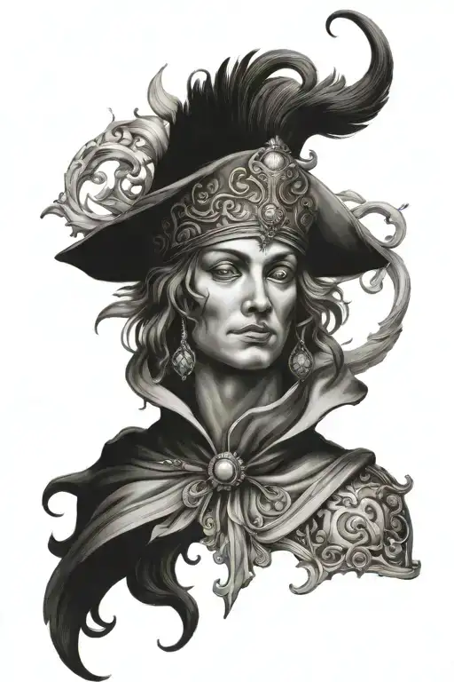 renaissance style tattoo design idea