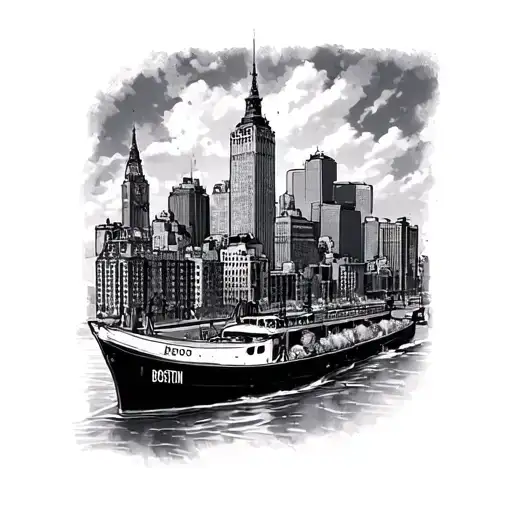 Boston tattoo design idea