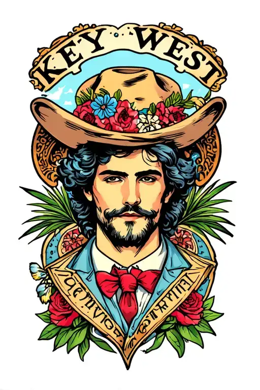 key west married man tattoo design idea