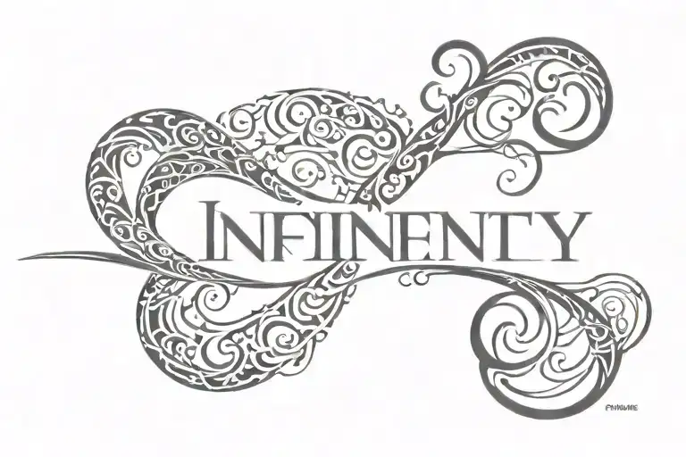 Nicole names infinity  tattoo design idea