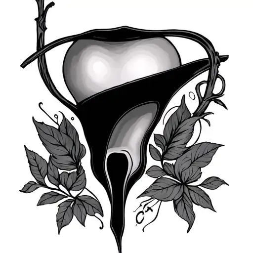 Vaginal tattoo design idea