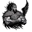 Warrior Celtic tattoo design idea