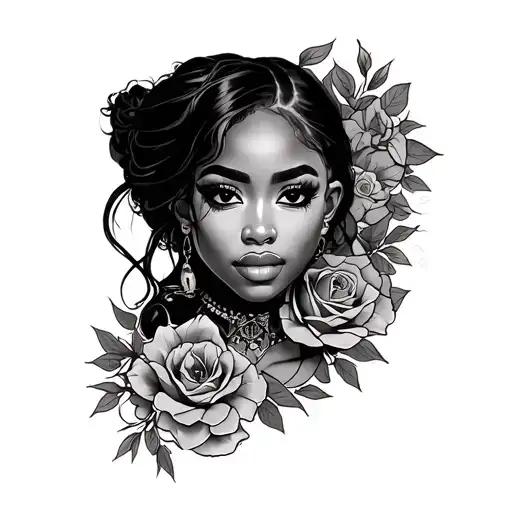 amani x Quincy tattoo design idea