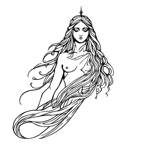 Nemesis Goddess tattoo design idea