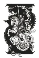 Saint George tattoo design idea