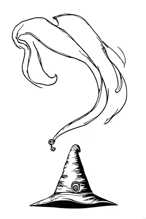 dobby and the sorting hat adorned tattoo design idea