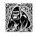 gorilla tattoo design idea