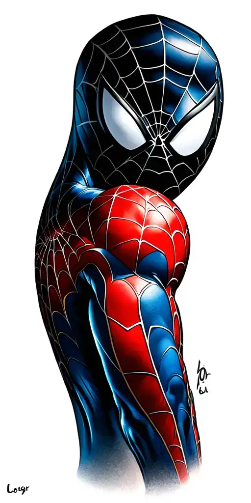 spider man tattoo design idea