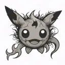 mimikyu tattoo design idea