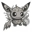 mimikyu tattoo design idea