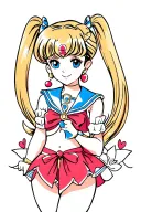 Sailor Moon tattoo design idea