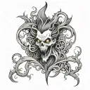 Sinister tattoo design idea