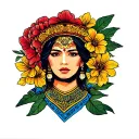 January, Colombia, 1994 tattoo design idea