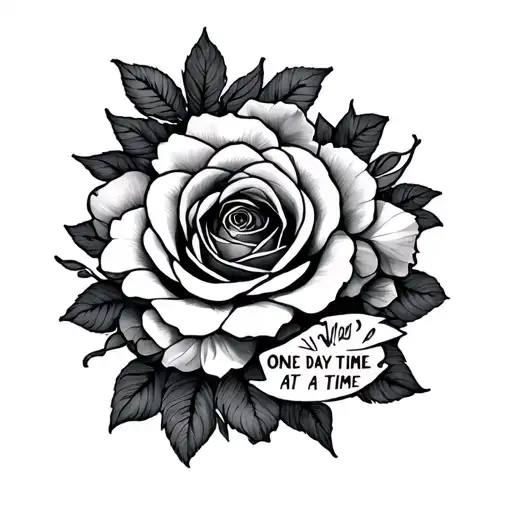 One Day At A Time tattoo design idea