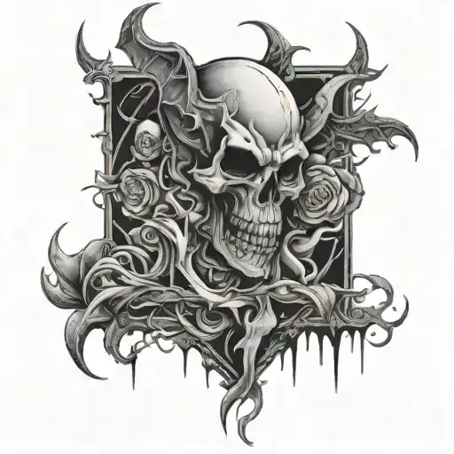 Hells Paradise tattoo design idea