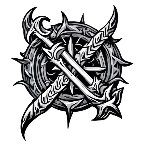 bindrune meaning loyalty and truth seeker tattoo design idea