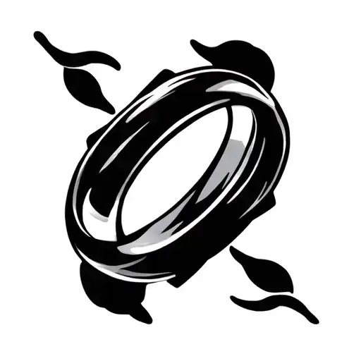 wedding ring finger tattoo design idea