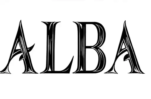 "ALBA" tattoo design idea