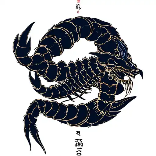 libra scorpio cusp tattoo design tattoo design idea