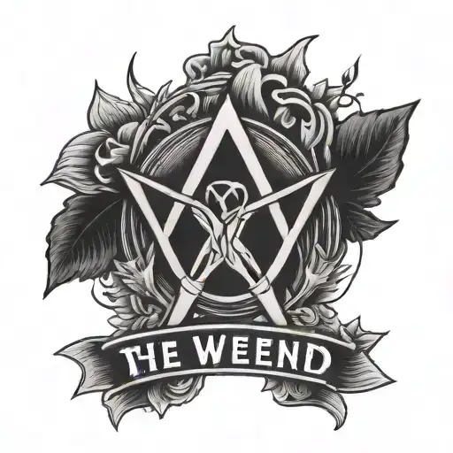 the weeknd XO logo  tattoo design idea