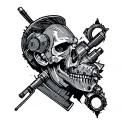 cnc machinist tattoo design idea