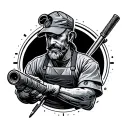 cnc machinist tattoo design idea