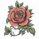 rose bush tattoo design idea