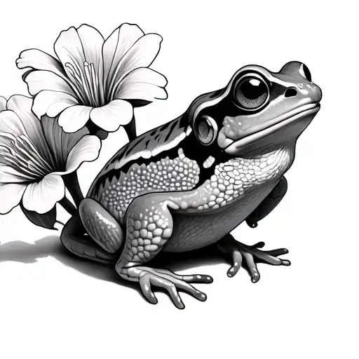 el coqui, maga flower blooming tattoo design idea