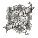 john 3:16 bible verse tattoo design idea