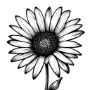 Daisy minimal tattoo tattoo design idea