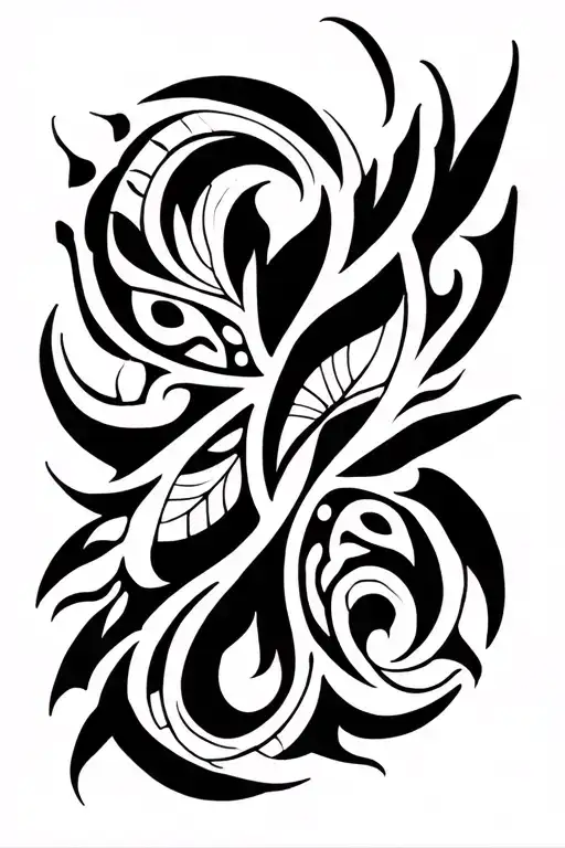 maori tribal design for forearm that includes the top of wrist and elbow tattoo design idea