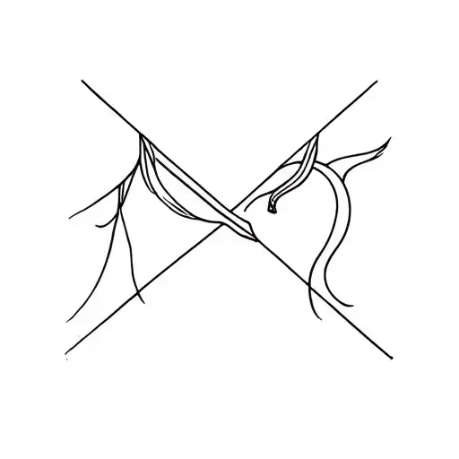 line gemini and sagittarius tattoo design tattoo design idea