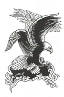 eagle soaring tattoo design idea