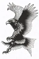eagle soaring tattoo design idea