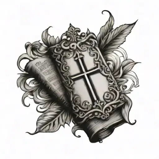 bible scripture tattoo design idea