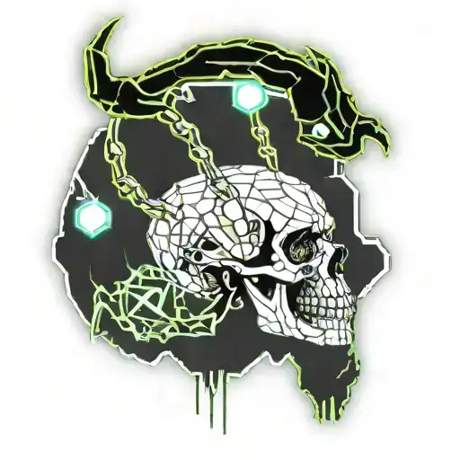 skull scorpion hand tattoo design idea