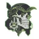 skull scorpion hand tattoo design idea