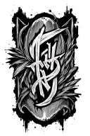 "Phenom" Blurry tattoo design idea