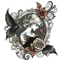 vanoim colorful tattoo design idea