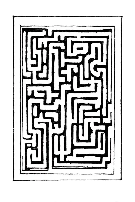 labyrinthe  tattoo design idea