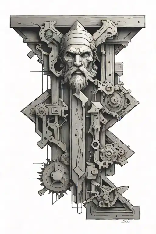 carpenter, design, sketch, creativity, dimensioning, dimension line, planner, cad tattoo design idea