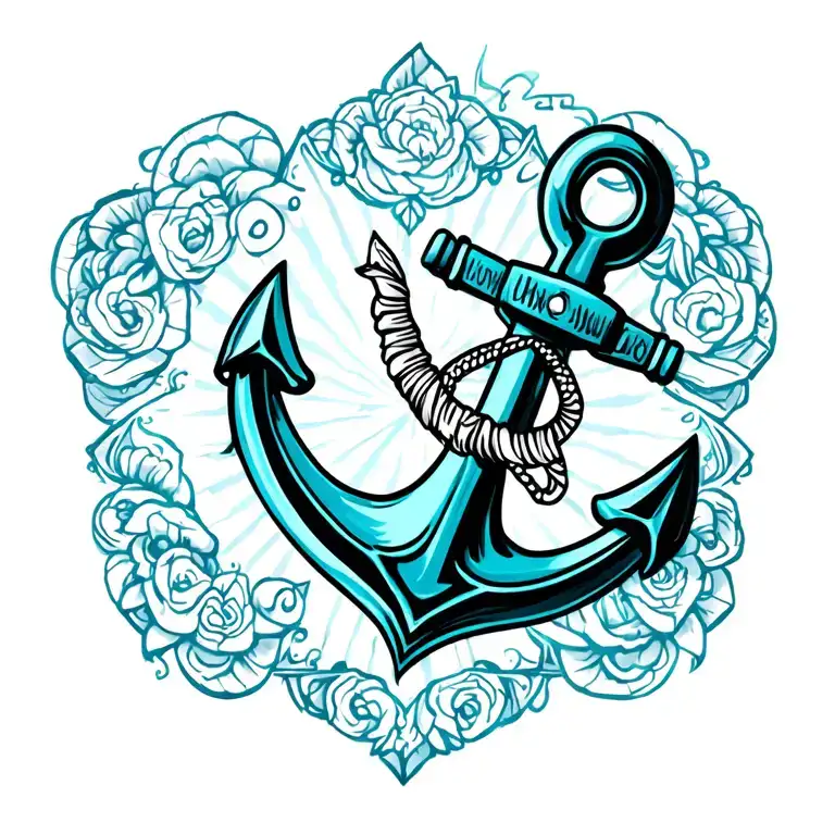 Anchor tattoo design idea