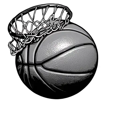 basket ball tattoo design idea