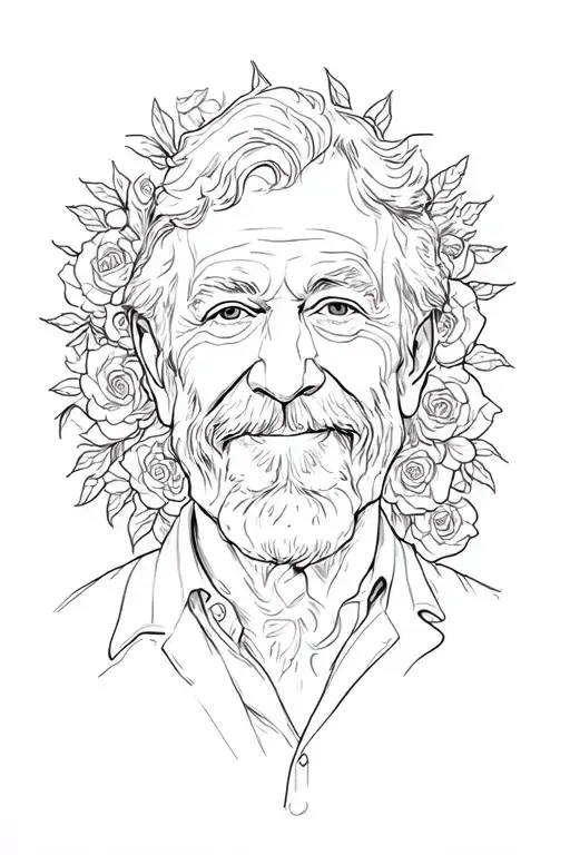 rest in peace dad tattoo design idea