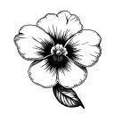 pansy flower tattoo design idea