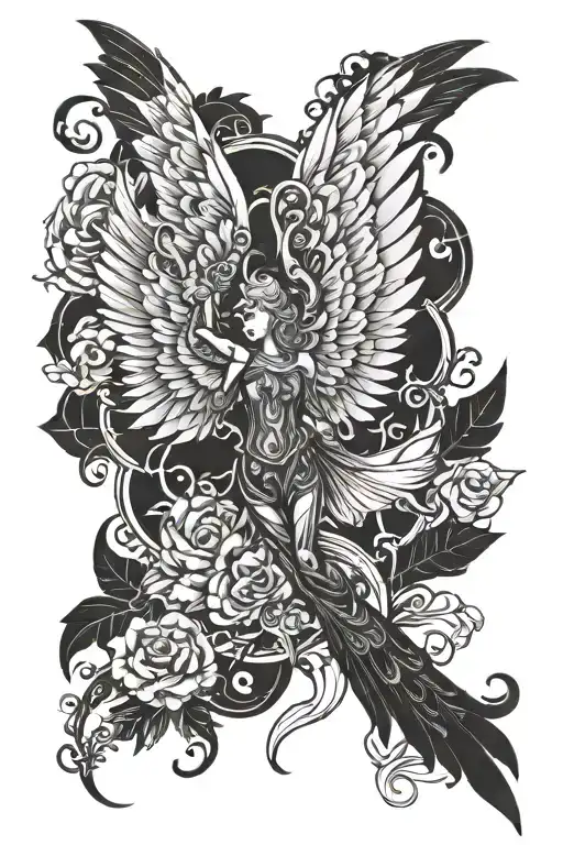 seraph tattoo design idea