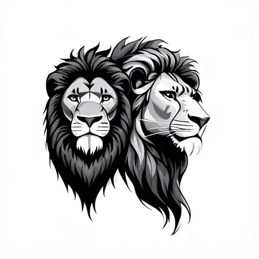 Mufasa & Sarabi tattoo design idea